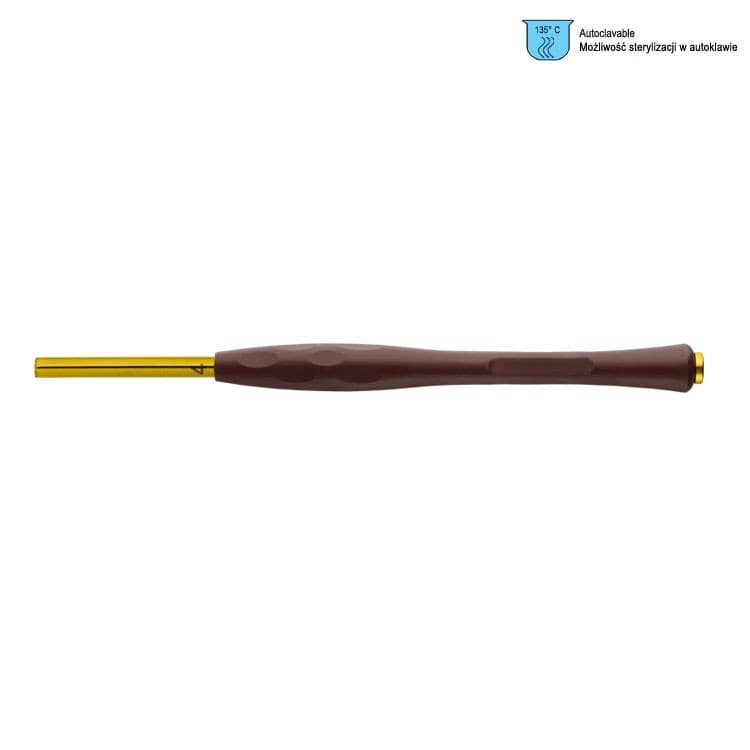 Century-Line Bone Tamper 4mm (Grey) – oficiali Falcon Medical produkto nuotrauka