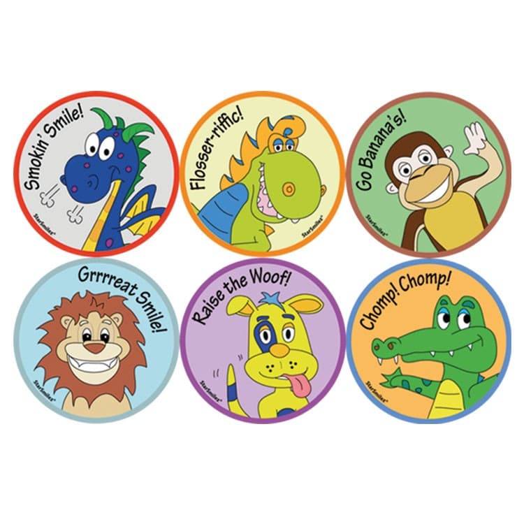 Smilez Sticker rounds assorted (Roll of 100) – oficiali Falcon Medical produkto nuotrauka