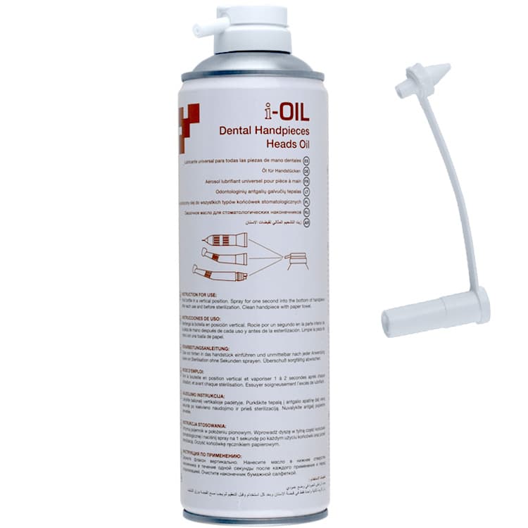 i-OIL Dental handpiece lubricant with nozzle 500ml – oficiali Falcon Medical produkto nuotrauka