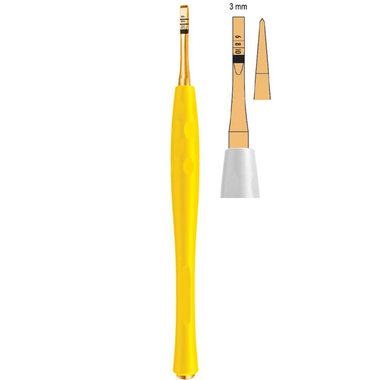Century-Line Osteotome with marking straight 3mm (White) – oficiali Falcon Medical produkto nuotrauka