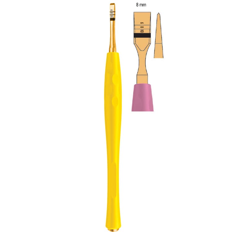 Century-Line Osteotome with marking straight 8mm (Pink) – oficiali Falcon Medical produkto nuotrauka