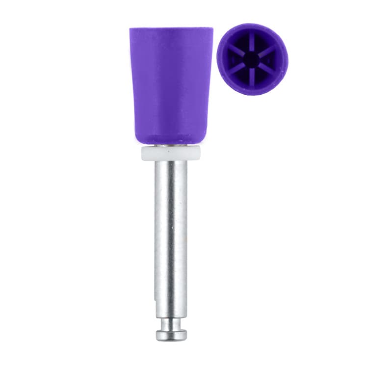 Prophy cup 6 web with washer, medium purple RA – oficiali Falcon Medical produkto nuotrauka