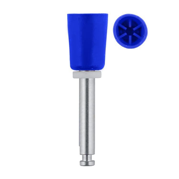 Prophy cup 6 web with washer, stiff blue RA – oficiali Falcon Medical produkto nuotrauka