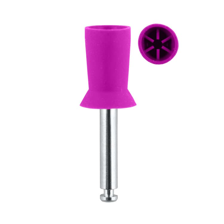 Prophy cup 6 web with skirt, soft pink RA – oficiali Falcon Medical produkto nuotrauka
