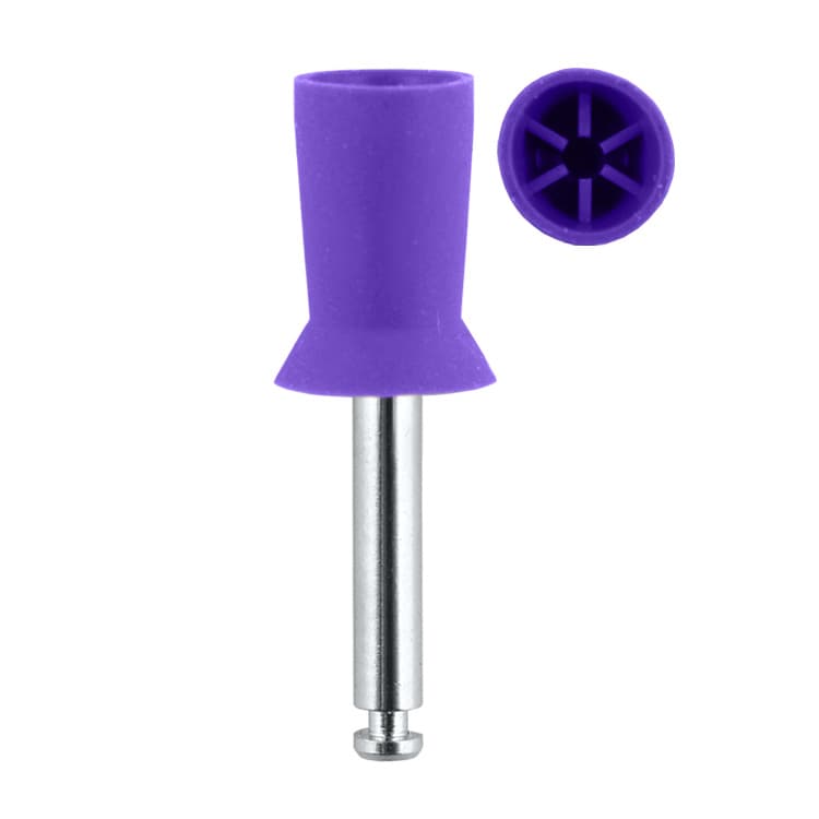 Prophy cup 6 web with skirt, medium purple RA – oficiali Falcon Medical produkto nuotrauka