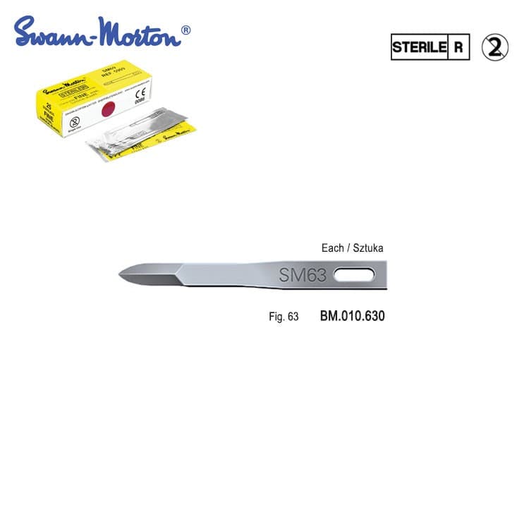 Scalpel blade micro fig. 63 – oficiali Falcon Medical produkto nuotrauka