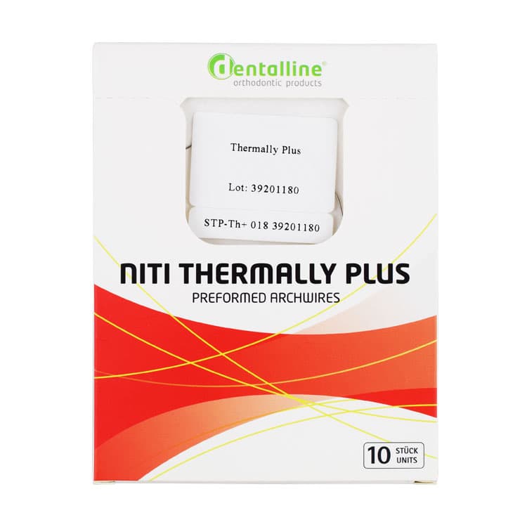 Dentalline NiTi Thermally Plus D-Form rectangle archwires With Stops universal (Pack of 10 pieces) – oficiali Falcon Medical produkto nuotrauka