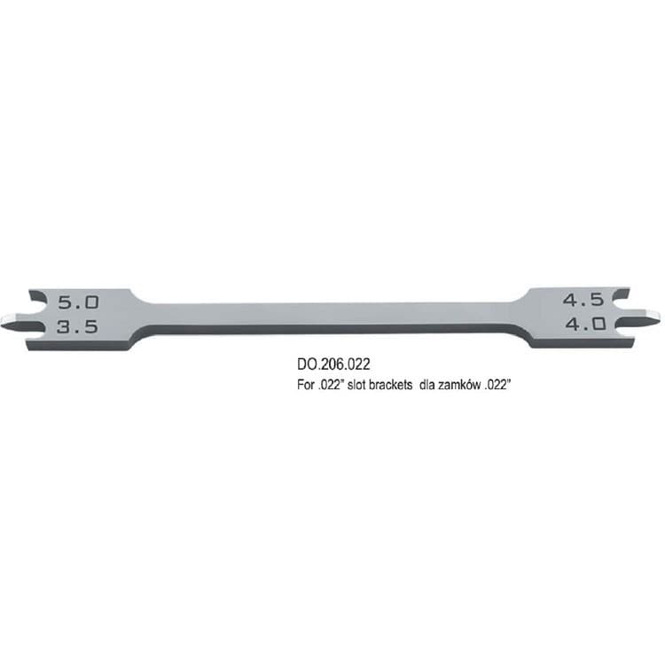 Bracket positioning gauge SS for .022″ slot – oficiali Falcon Medical produkto nuotrauka
