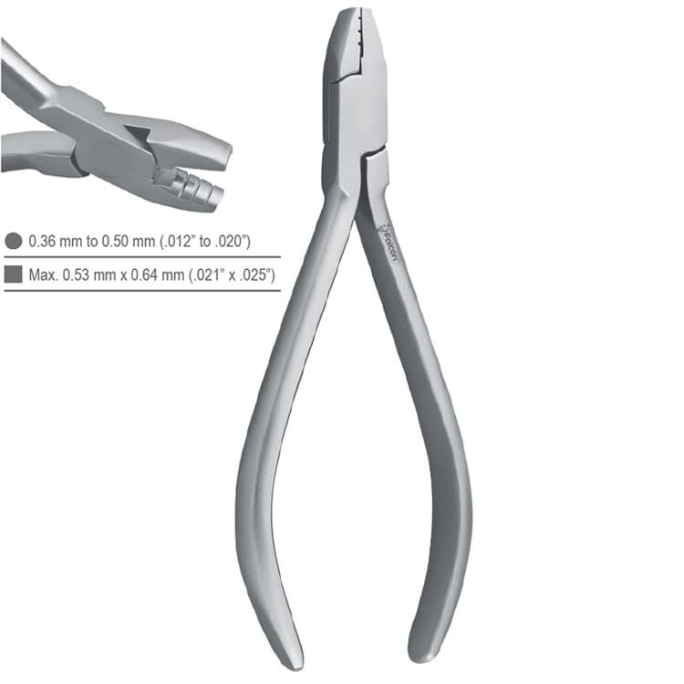 Pliers arch contouring De la Rosa grooved – oficiali Falcon Medical produkto nuotrauka
