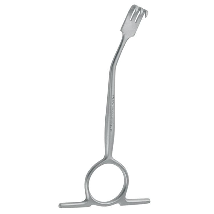 Hak Williger 3-zębny ostry prawy 130mm – oficiali Falcon Medical produkto nuotrauka