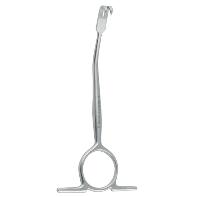 Hak Williger 2-zębny ostry prosty 130mm – oficiali Falcon Medical produkto nuotrauka