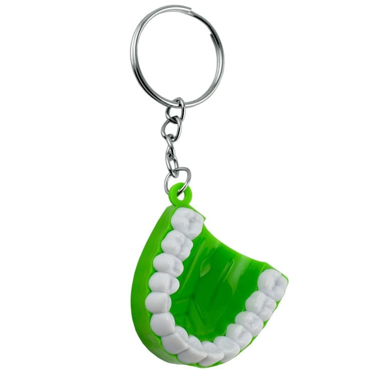 Tooth shape dental keychain green – oficiali Falcon Medical produkto nuotrauka