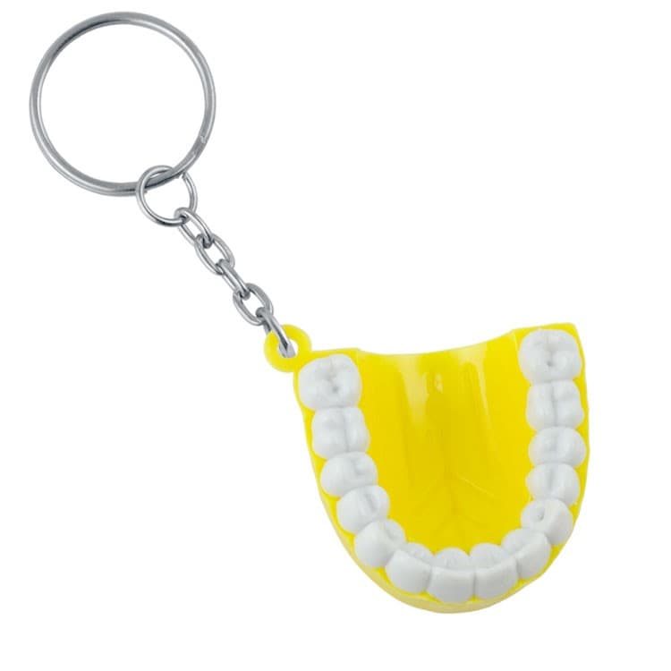 Tooth shape dental keychain yellow – oficiali Falcon Medical produkto nuotrauka