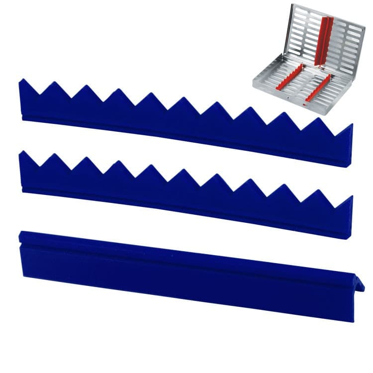 Spare silicone inserts for Midi cassette tray, blue – oficiali Falcon Medical produkto nuotrauka