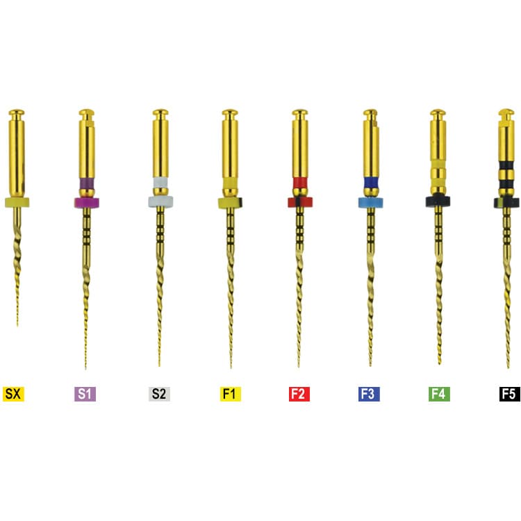 U+ rotary file Niti 25mm (6 pieces) – oficiali Falcon Medical produkto nuotrauka