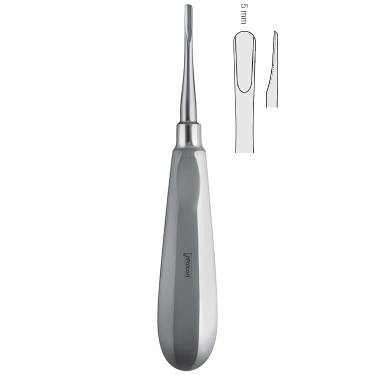 Luxating elevator straight 5mm – oficiali Falcon Medical produkto nuotrauka