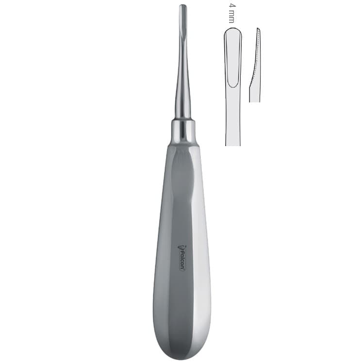 Luxating elevator straight 4mm – oficiali Falcon Medical produkto nuotrauka