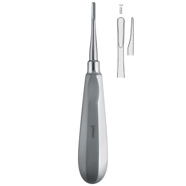 Luxating elevator straight 3mm – oficiali Falcon Medical produkto nuotrauka