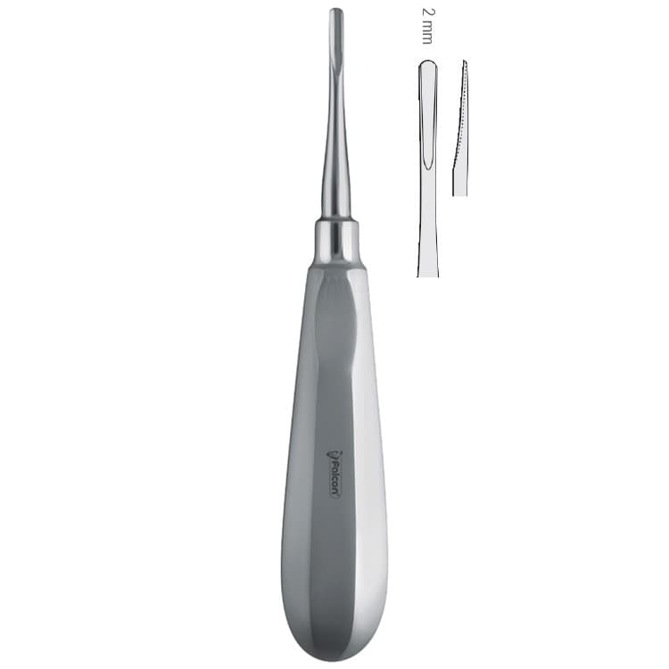 Luxating elevator straight 2mm – oficiali Falcon Medical produkto nuotrauka