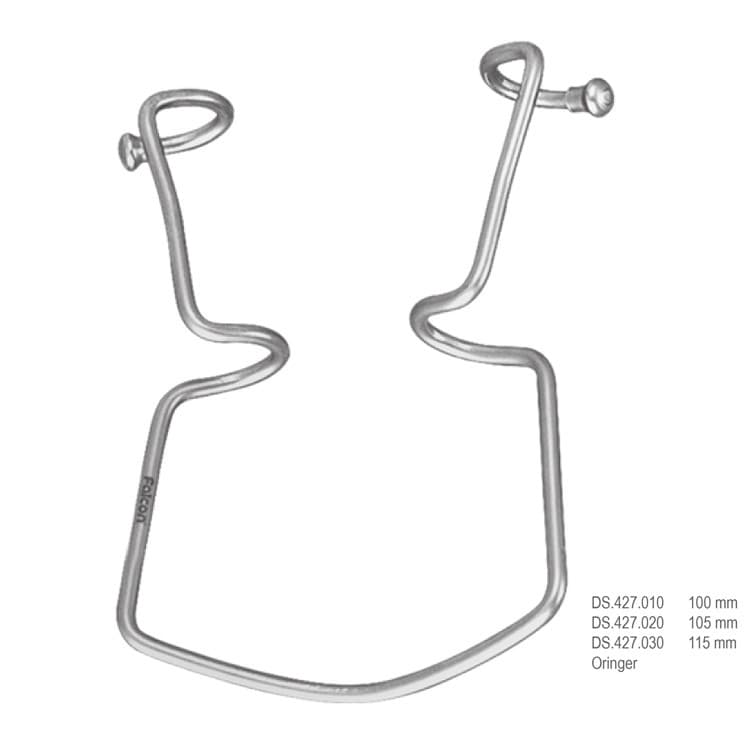 Retractor cheek and lip Oringer fig. 2, 105mm – oficiali Falcon Medical produkto nuotrauka