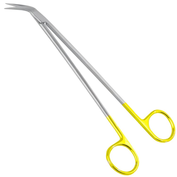 De bakey scissors tungsten tc 60° 19cm – oficiali Falcon Medical produkto nuotrauka