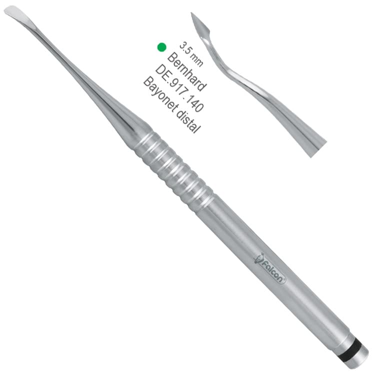 Luxating hybrid Bernhard bayonet internal 3.5mm (Green) – oficiali Falcon Medical produkto nuotrauka