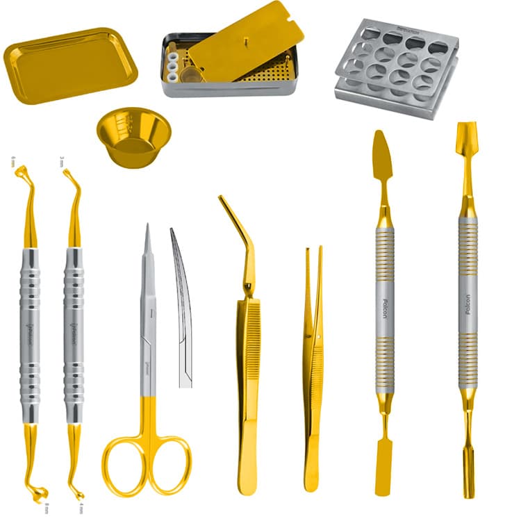 P.R.F. membrane kit complete with instruments – oficiali Falcon Medical produkto nuotrauka