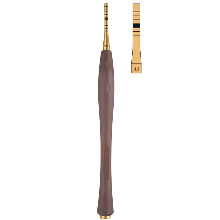 Century-Line Sinus osteotome concave straight 3.5mm – oficiali Falcon Medical produkto nuotrauka