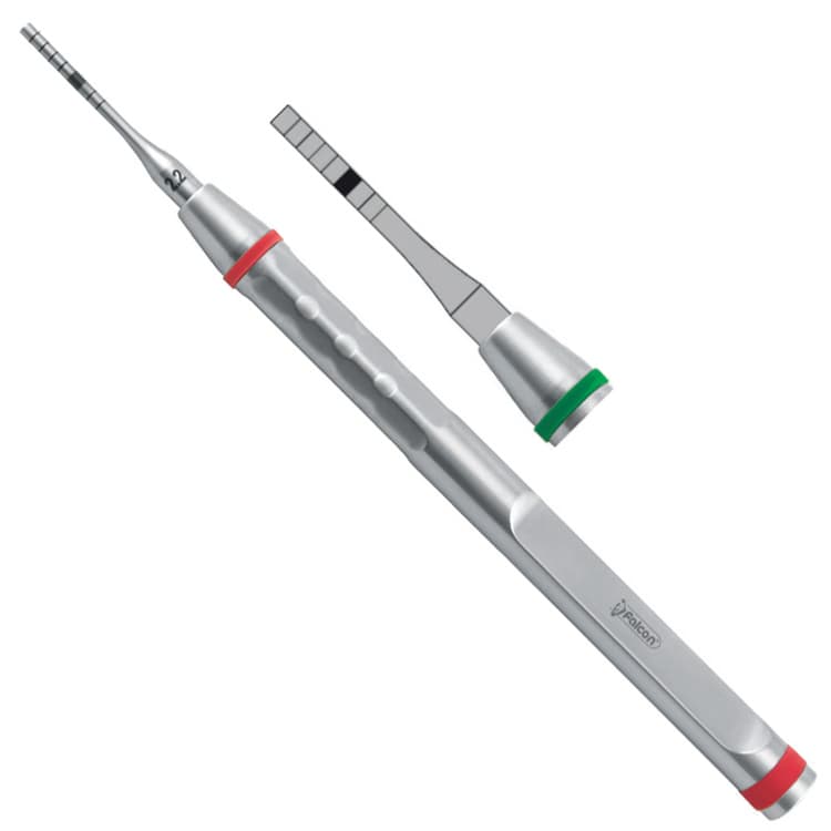 Sinus osteotome concave Straight 2.8mm – oficiali Falcon Medical produkto nuotrauka