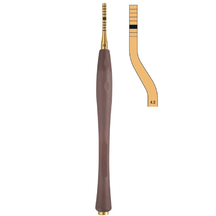 Century-Line Sinus osteotome concave bayonet 4.2mm – oficiali Falcon Medical produkto nuotrauka