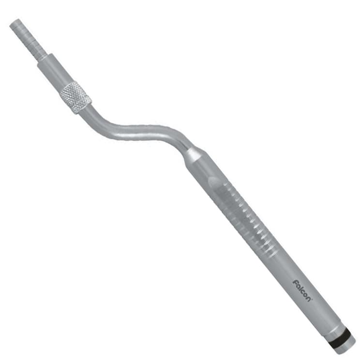 Ergo-Form Sinus osteotome with stop concave bayonet 4.8mm (Black) – oficiali Falcon Medical produkto nuotrauka