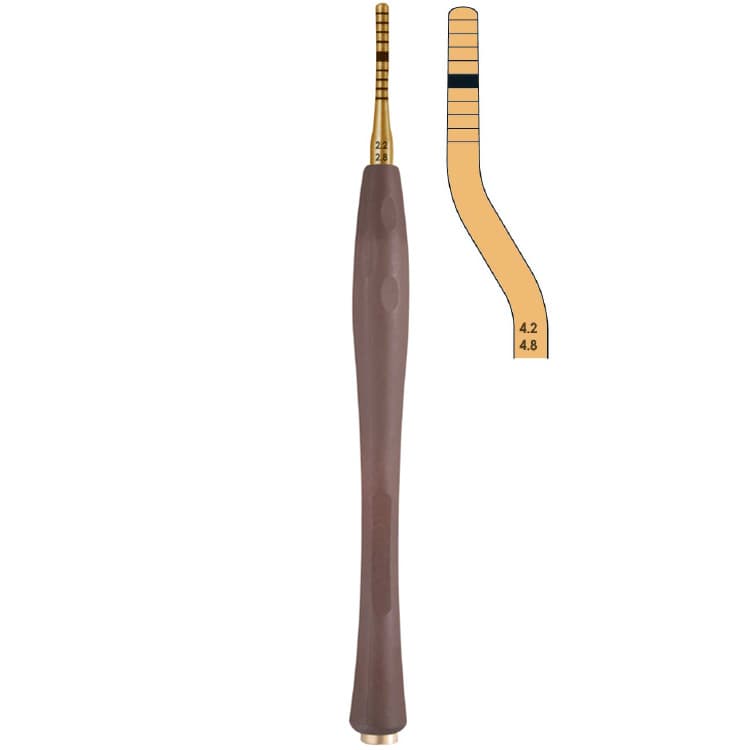 Century-Line Condensing Osteotome, bayonet 4.2-4.8 mm – oficiali Falcon Medical produkto nuotrauka