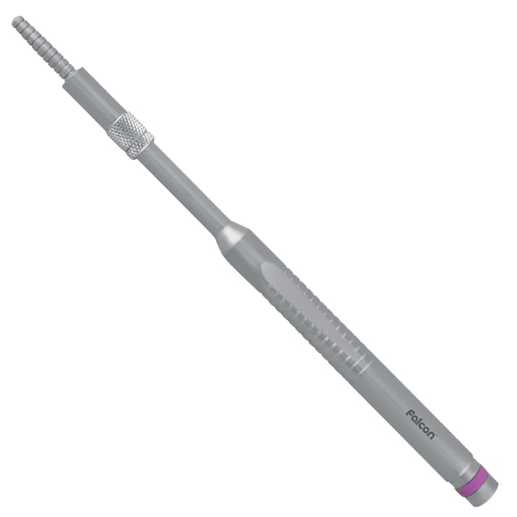 Ergo-Form Condensing Osteotome with stop, straight 3.5-4.2 mm (Purple) – oficiali Falcon Medical produkto nuotrauka