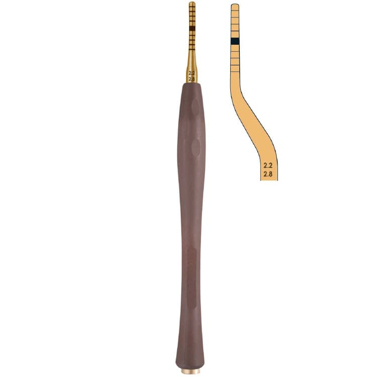 Century-Line Condensing Osteotome, bayonet 2.2-2.8 mm – oficiali Falcon Medical produkto nuotrauka