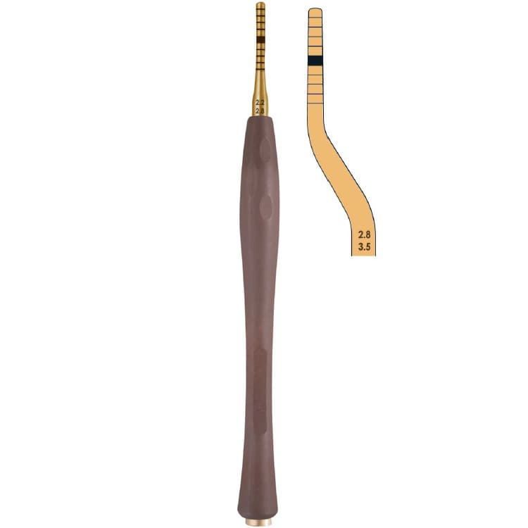 Century-Line Condensing Osteotome, bayonet 2.8-3.5 mm – oficiali Falcon Medical produkto nuotrauka