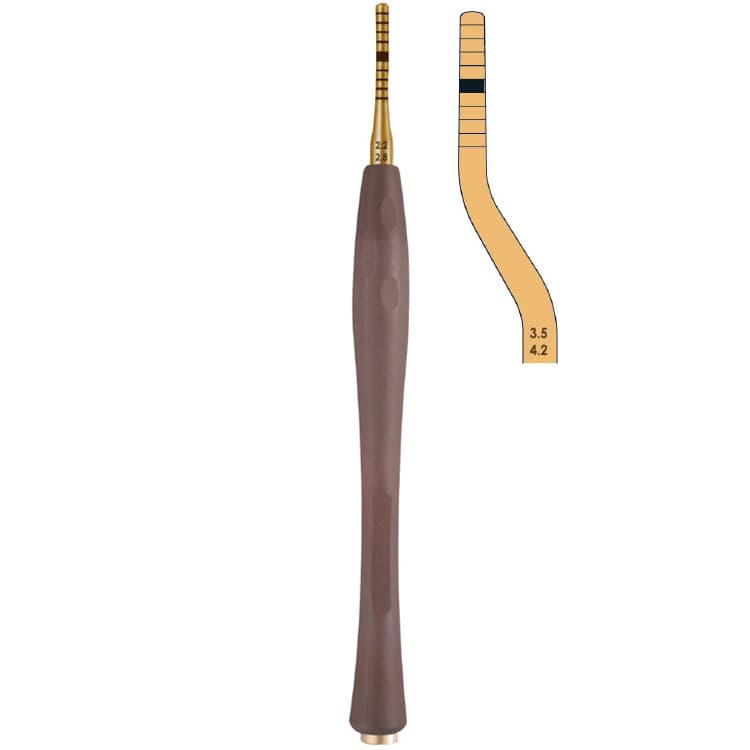 Century-Line Condensing Osteotome, bayonet 3.5-4.2 mm – oficiali Falcon Medical produkto nuotrauka