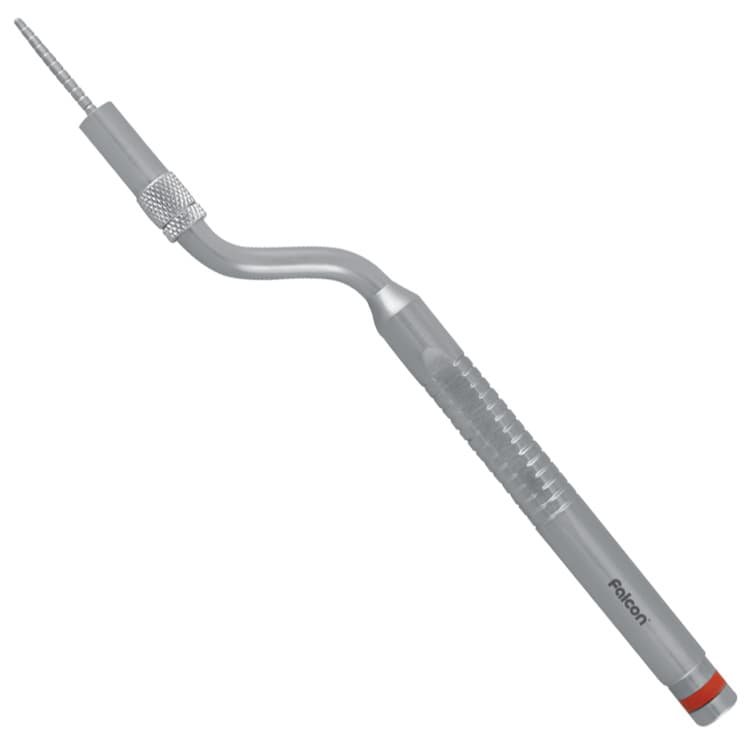 Ergo-Form Condensing Osteotome with stop, bayonet 1.5-2.2 mm (Red) – oficiali Falcon Medical produkto nuotrauka