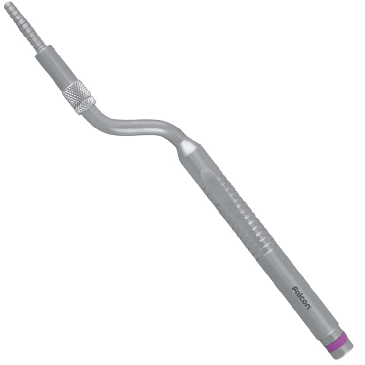 Ergo-Form Condensing Osteotome with stop, bayonet 3.5-4.2 mm (Purple) – oficiali Falcon Medical produkto nuotrauka
