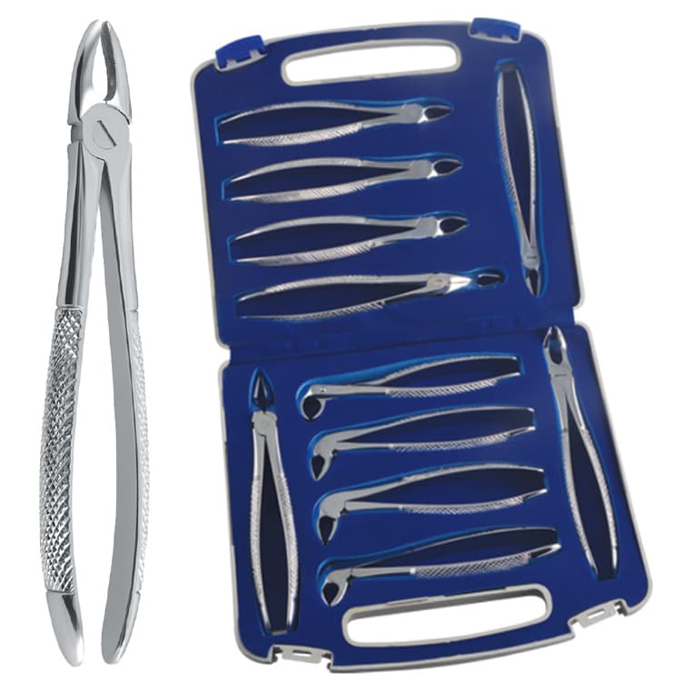 Extraction forceps European Pattern set of 11 – oficiali Falcon Medical produkto nuotrauka