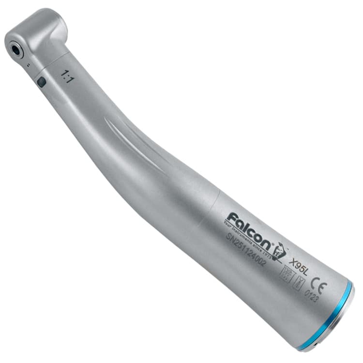 Contra angle handpiece with fibre optic 1:1 – oficiali Falcon Medical produkto nuotrauka