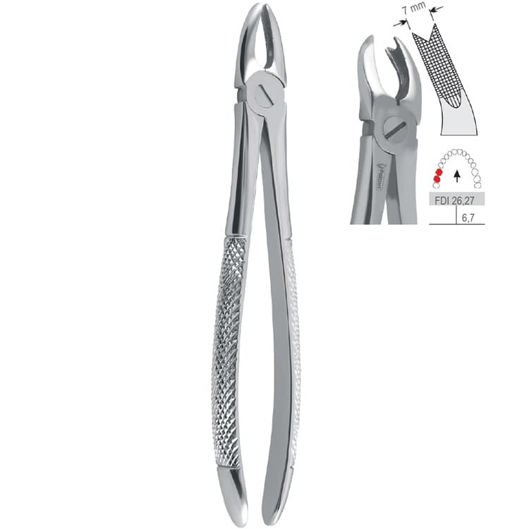 Extraction forceps European pattern fig. 90 – oficiali Falcon Medical produkto nuotrauka