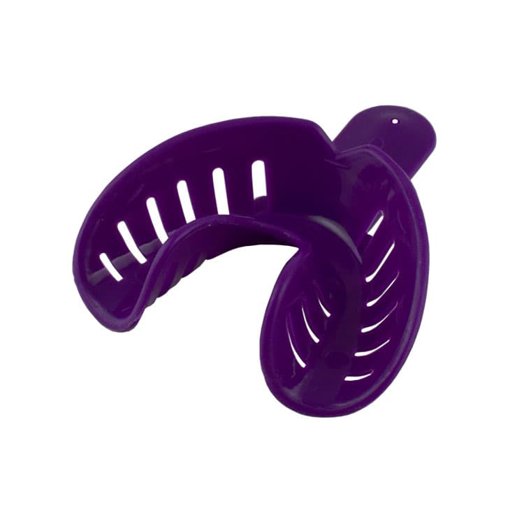 Disposable Orthodontic impression tray lower fig. 6, size XL (purple) 10 pieces – oficiali Falcon Medical produkto nuotrauka