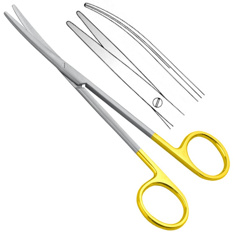 Falcon-Cut scissors Metzenbaum-Fino curved 145mm – oficiali Falcon Medical produkto nuotrauka