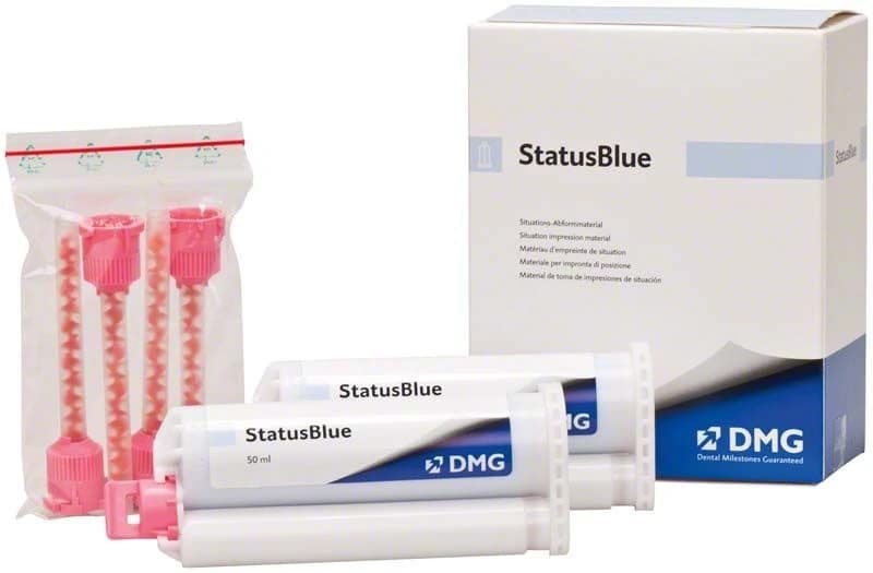 Status Blue 4:1 NPA 2 x 50 ml, 4 vnt. antgaliukų – oficiali DMG produkto nuotrauka