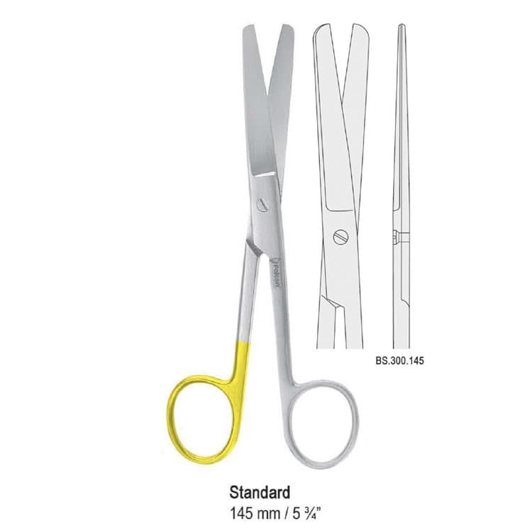 Super-Cut scissors Standard blunt/blunt straight 145mm – oficiali Falcon Medical produkto nuotrauka