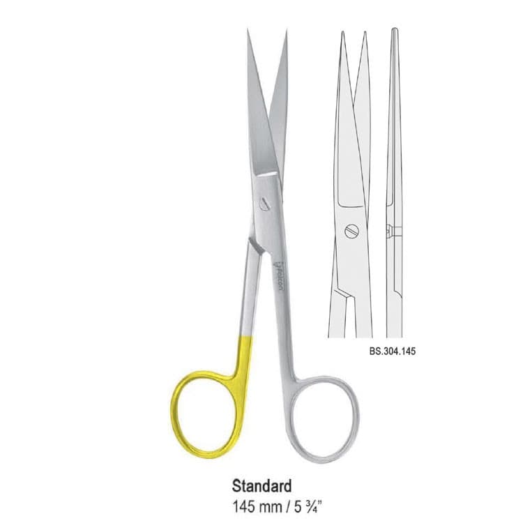 Super-Cut scissors Standard shl/sh straight 145mm – oficiali Falcon Medical produkto nuotrauka