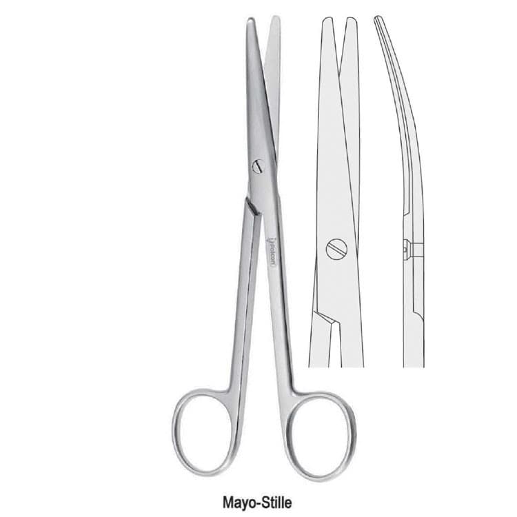 Scissors operating Mayo-Stille curved 150mm – oficiali Falcon Medical produkto nuotrauka