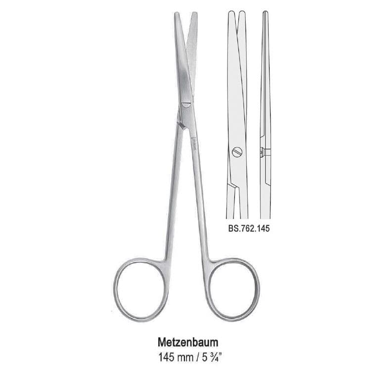 Scissors Metzenbaum straight 145mm – oficiali Falcon Medical produkto nuotrauka