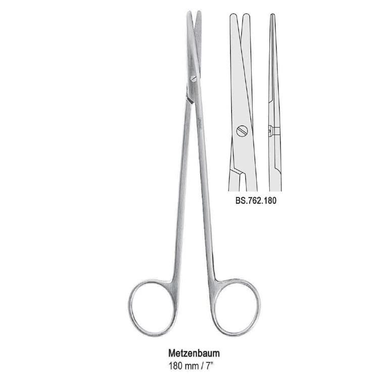 Scissors Metzenbaum straight 180mm – oficiali Falcon Medical produkto nuotrauka