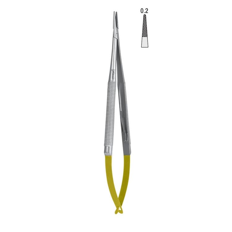 Falcon-Grip Micro needle holder straight 150mm TC – oficiali Falcon Medical produkto nuotrauka
